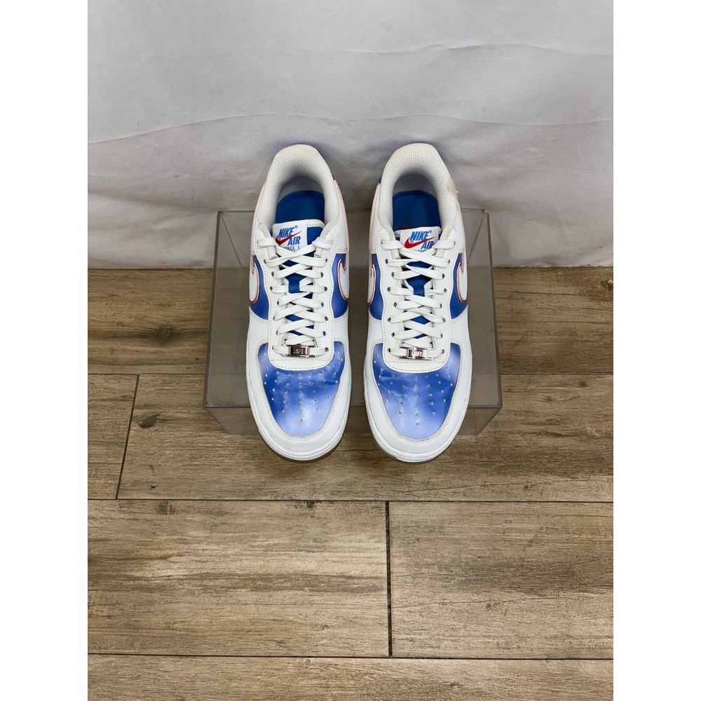 Nike Air Force 1 Low New Jersey Nets Hardwood Classics Size 8 2020 DC1404-100 - Picture 6 of 11